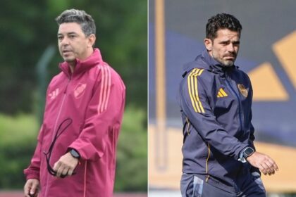 Gallardo y Gago Superclásico