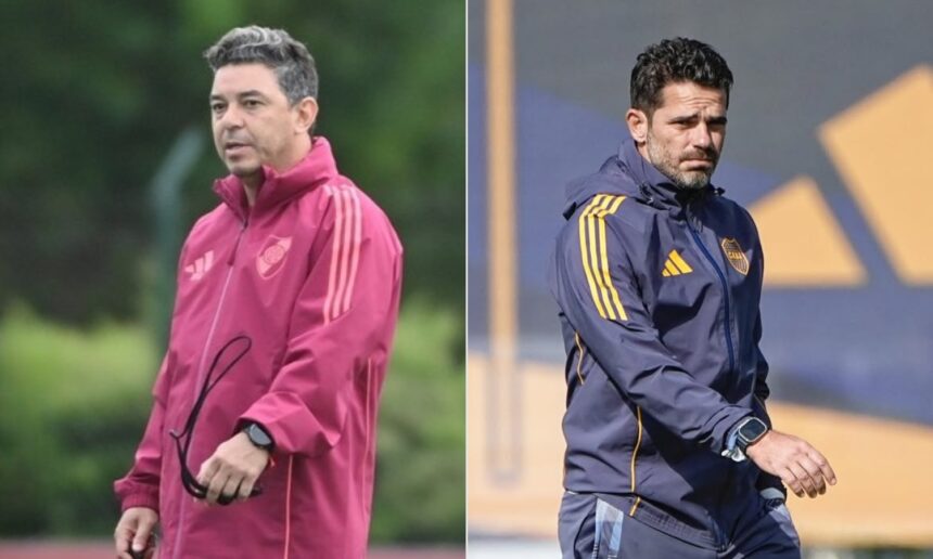 Gallardo y Gago Superclásico