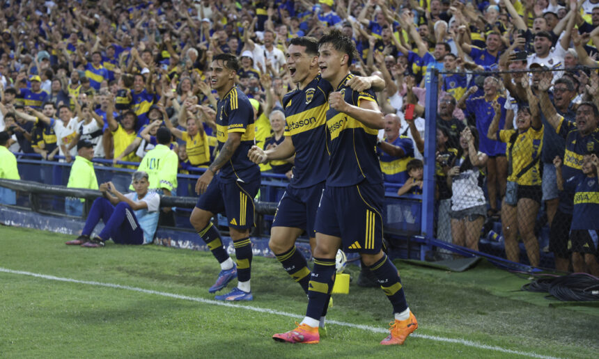 Boca festejo vs Newells