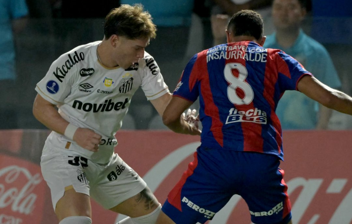 San Lorenzo empató 2-2 con Santos en Brasil y quedó bien perfilado en ...