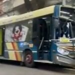 Colectivo fuera de control en Palermo se subio a la vereda y atropello a cuatro personas