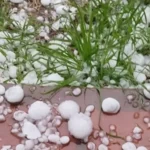 Graves destrozos por la caida de granizo en distintas ciudades de la provincia de Cordoba