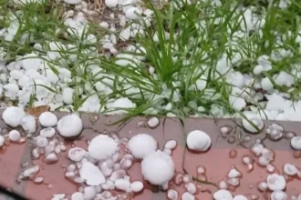 Graves destrozos por la caida de granizo en distintas ciudades de la provincia de Cordoba