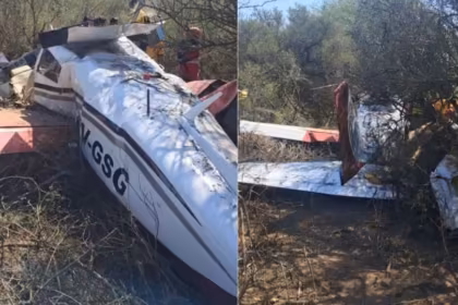 Se estrello una avioneta en Cordoba y cinco personas fueron hospitalizadas