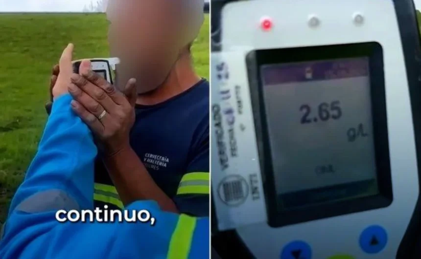 De no creer un camionero circulaba de Corrientes a Buenos Aires con alcoholemia positiva