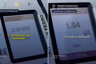 Dio positivo de alcoholemia le retuvieron la licencia y debera pagar una multa millonaria Whisky estuve tomando