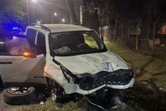 Escobar se filmo mientras manejaba a 140 kmh y choco contra un poste