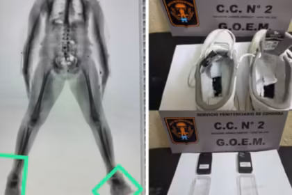Intentaron ingresar dos celulares a un penal de Cordoba ocultos en las zapatillas de una visitante