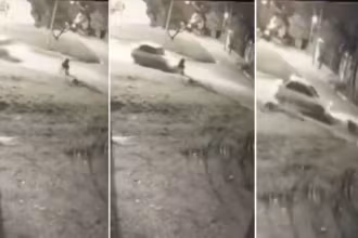 La Plata un automovilista choco de atras a un hombre en silla de ruedas