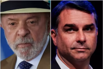 Luiz Inacio Lula da Silva y Flavio Bolsonaro