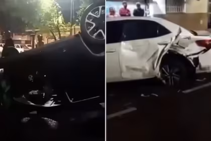 Manejaba borracha y choco contra dos autos estacionados en el limite entre Caballito y Flores cinco heridos