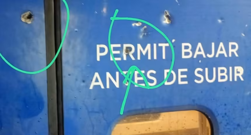 Trenes Argentinos denuncio ataques a balazos contra formaciones del San Martin
