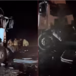 Un camionero murio tras un incendio por un choque entre dos transportes de carga en el puente Zarate Brazo Largo