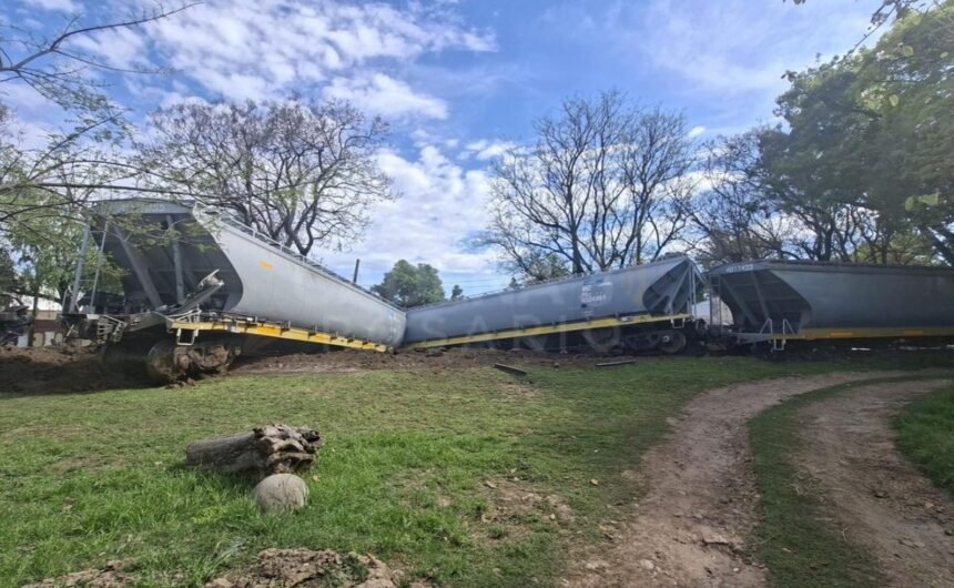 Un tren del Belgrano Cargas descarrilo en Santa Fe