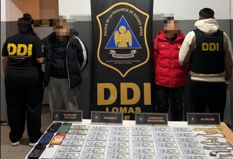 Una viuda negra y su novio fueron detenidos por un millonario robo en Llavallol